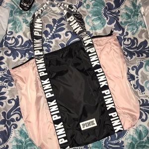 Vs pink windbreaker tote